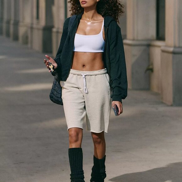 For The Win Long Short Oatmeal Heather - Picture 3 of 9